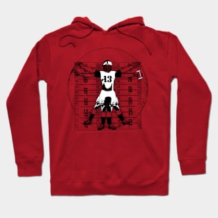 Vitruvian Football Player Hoodie